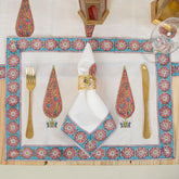 Dining Table Runner Organic Cotton Hand Block Printed