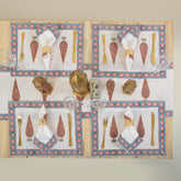 Dining Table Runner Organic Cotton Hand Block Printed