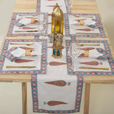 Dining Table Runner Organic Cotton Hand Block Printed
