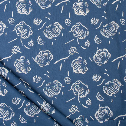 Discharge Hand Block Printed Pure Cotton Fabric