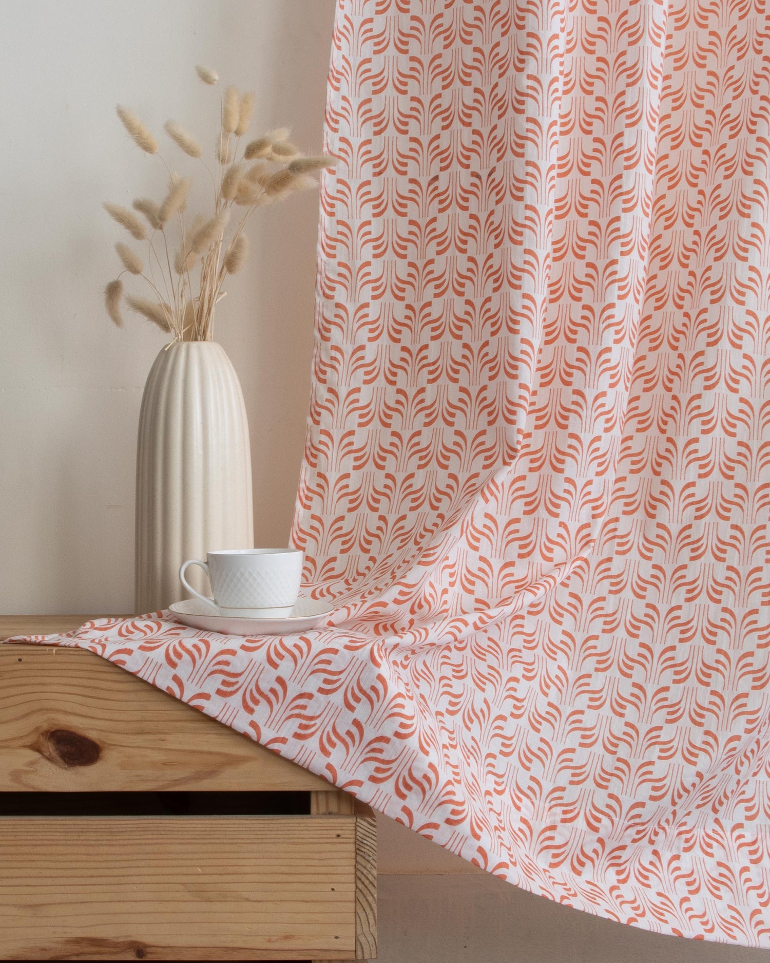 Dmaasa Organic Cotton Block Printed for Bedroom Drapes India