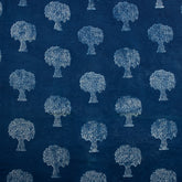 Dress Material Hand Block Indigo Tree Printed Cotton Fabrics