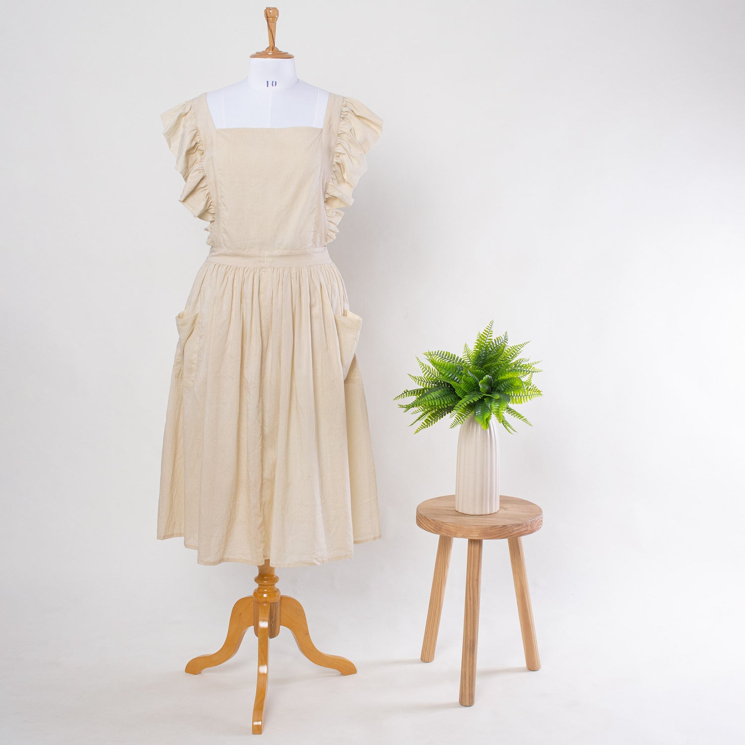 Dyed Plain Cotton Cooking Apron Best Gift For Wife