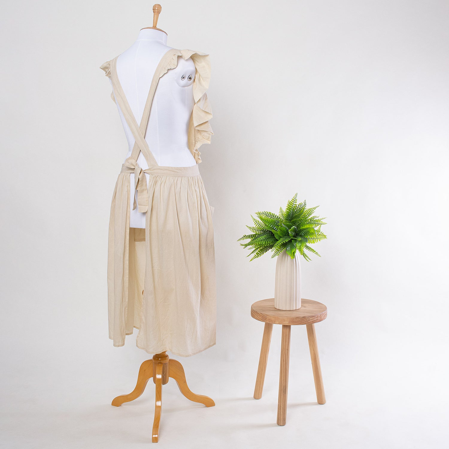 Dyed Plain Cotton Cooking Apron Best Gift For Wife