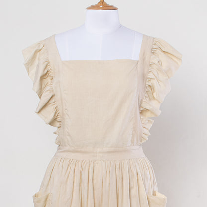 Dyed Plain Cotton Cooking Apron Best Gift For Wife