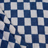 Eco-Friendly Check Printed Indigo Cotton Material Fabric