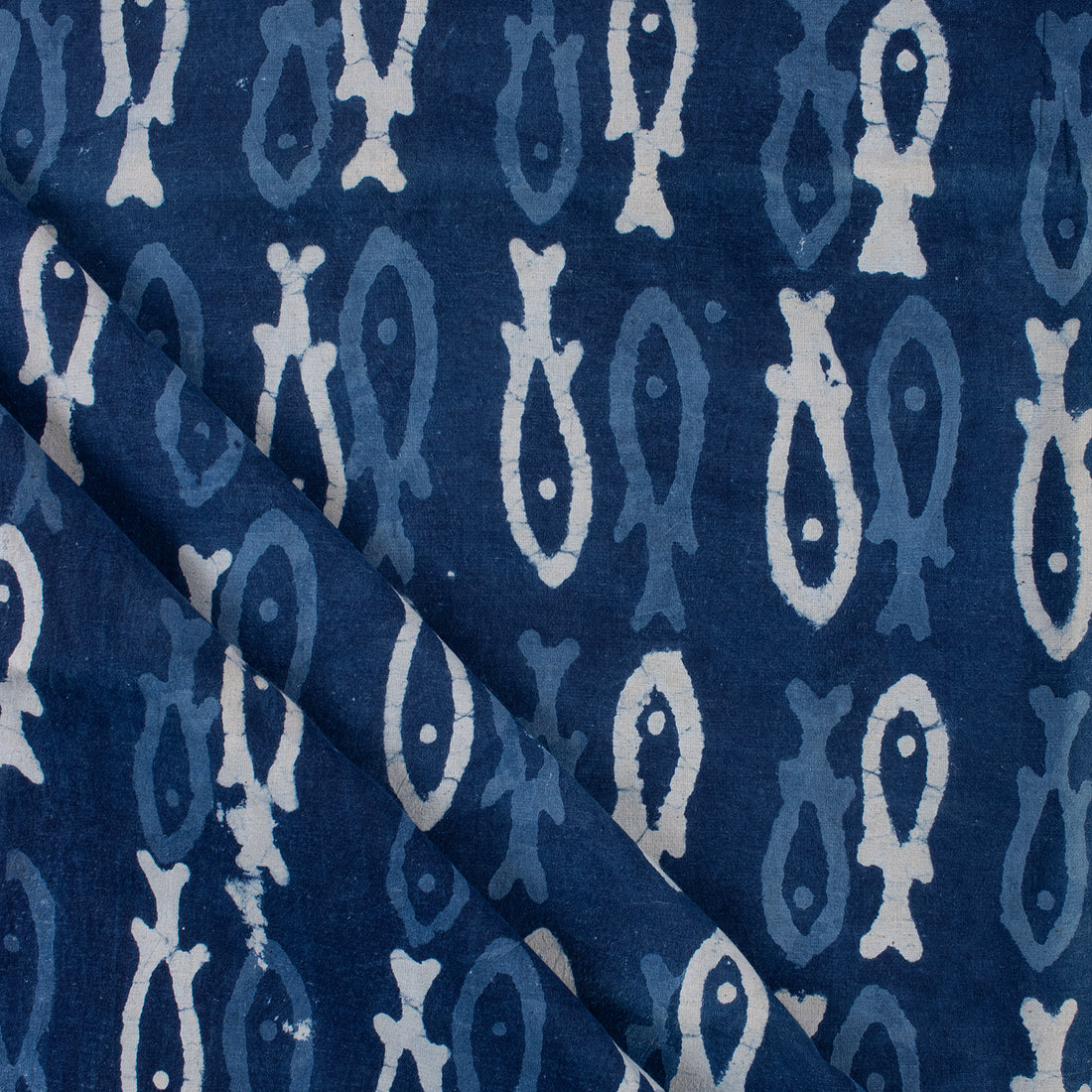 Eco-Friendly Fish Printed Organic Natural Cotton Fabric
