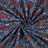 Eco Friendly Floral Hand Blocked Indian Print Material Fabric