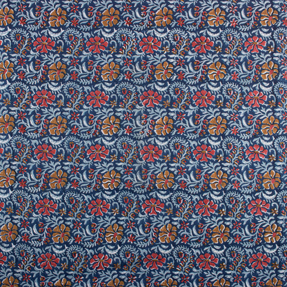 Eco Friendly Floral Hand Blocked Indian Print Material Fabric