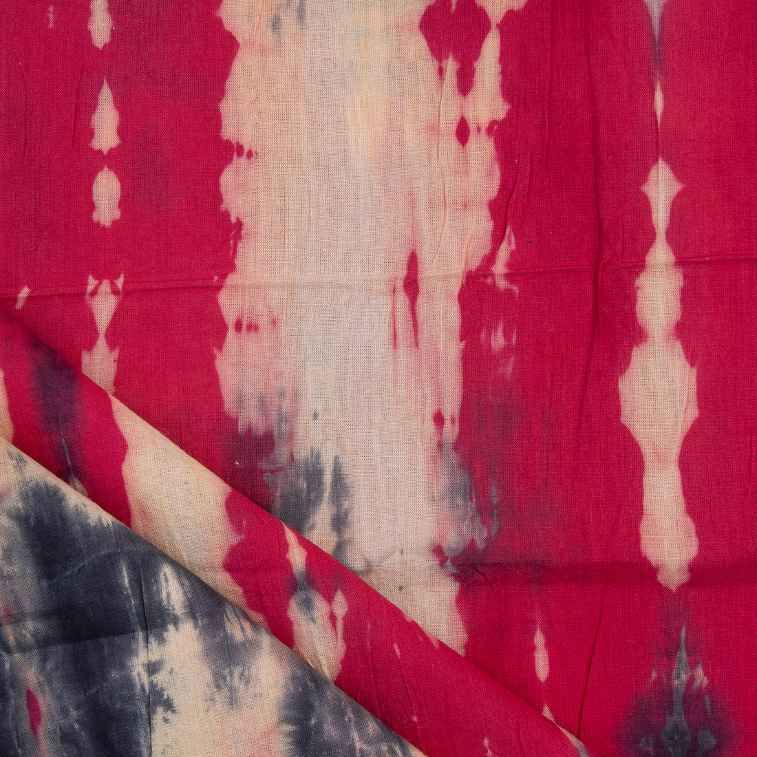 Eco Friendly Hand Cotton Shibori Tie Dye Fabric