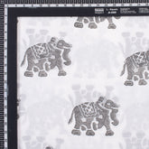 Elephant Hand Block Print Fabric