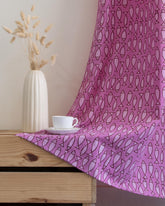Fish Block Printed Curtains Set for Door and Window