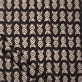 Fish Hand Block Printed Cotton Bagru Fabric