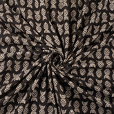 Fish Hand Block Printed Cotton Bagru Fabric