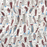 Fish Indian Hand Block Print Cotton Fabric