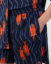 Fish Print Hand Block Organic Cotton Co-Ord Set Womens