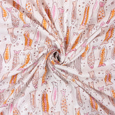 Fish Print Indian Hand Block Cotton Material Fabric