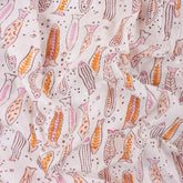 Fish Print Indian Hand Block Cotton Material Fabric