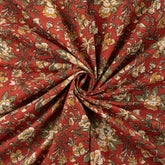 Floral Bagru Hand Block Printed Organic Cotton Fabric