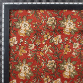 Floral Bagru Hand Block Printed Organic Cotton Fabric