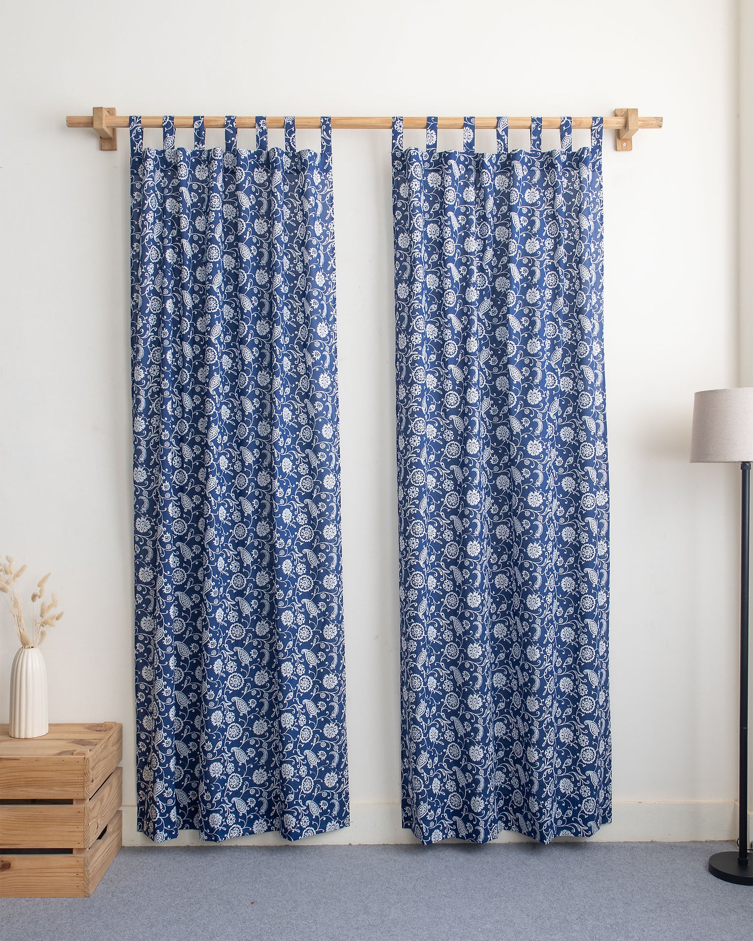 Floral Block Printed Best Curtains for Living Room
