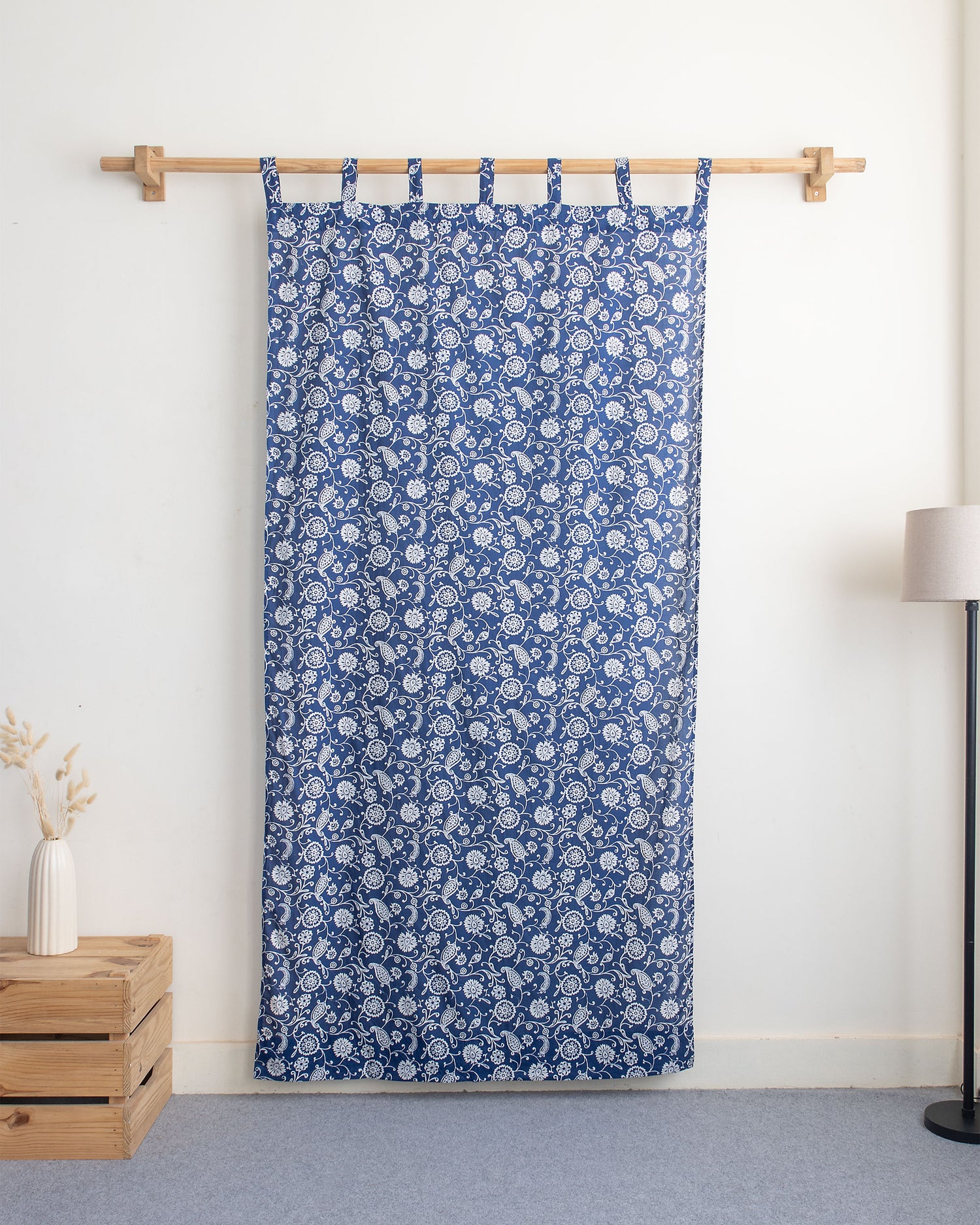 Floral Block Printed Best Curtains for Living Room
