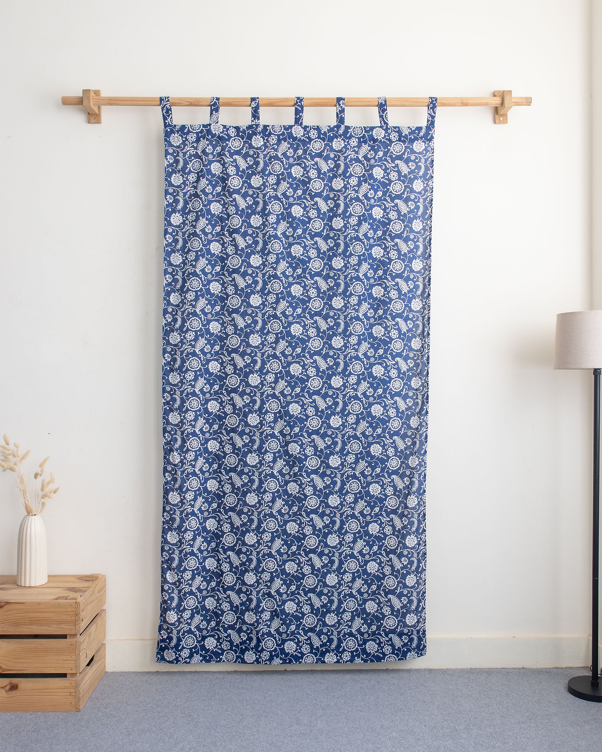 Floral Block Printed Best Curtains for Living Room