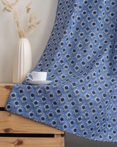 Floral Block Printed Fabric for Living Room