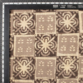 Floral Dabu Hand Block Print Cotton Kantha Fabric