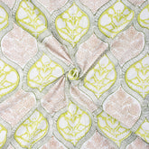 Floral Hand Block Print Cotton Voile Fabric