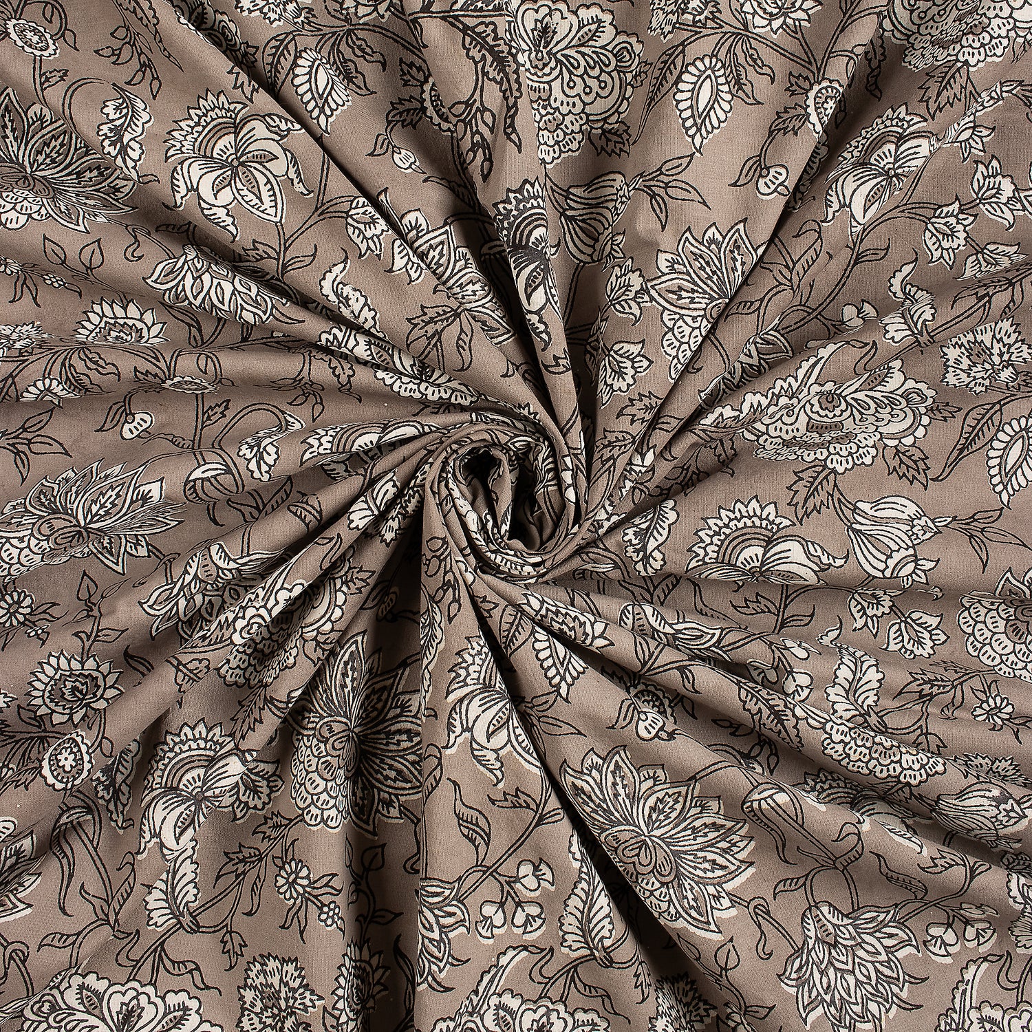 Floral Hand Block Printed Cotton Textile Kashish Fabric