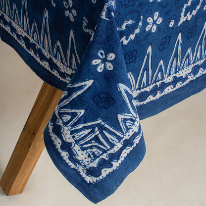 Floral Hand Block Printed Dining Table Cloth
