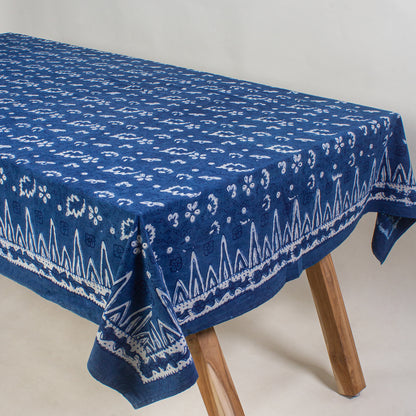 Floral Hand Block Printed Dining Table Cloth
