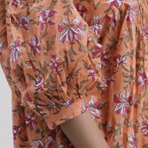 Floral Hand Block Printed Pure Cotton Women&