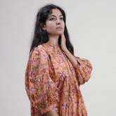Floral Hand Block Printed Pure Cotton Women&