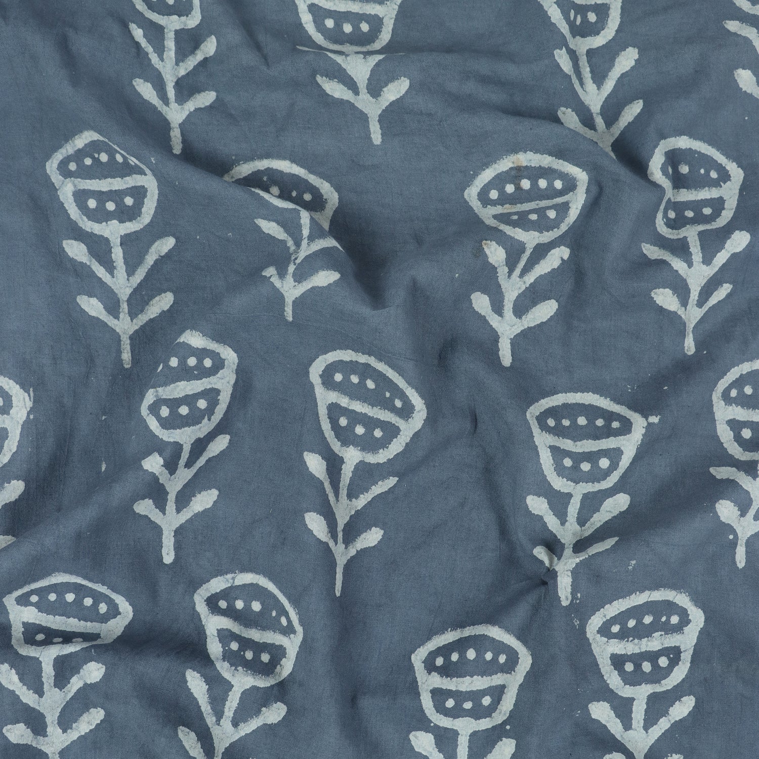 Floral Handcrafted Indian Kashish Hand Block Print Fabric