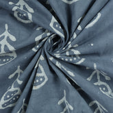 Floral Handcrafted Indian Kashish Hand Block Print Fabric