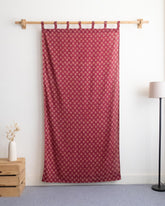 Floral Indian Block Print Pure Cotton Curtains