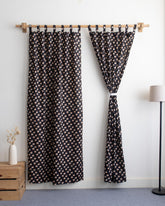 Floral Organic Cotton Block Print Curtains in India