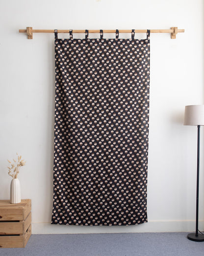 Floral Organic Cotton Block Print Curtains in India