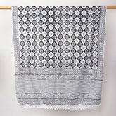 Floral Pure Cotton Hand Block Printed Duptatta For Women&