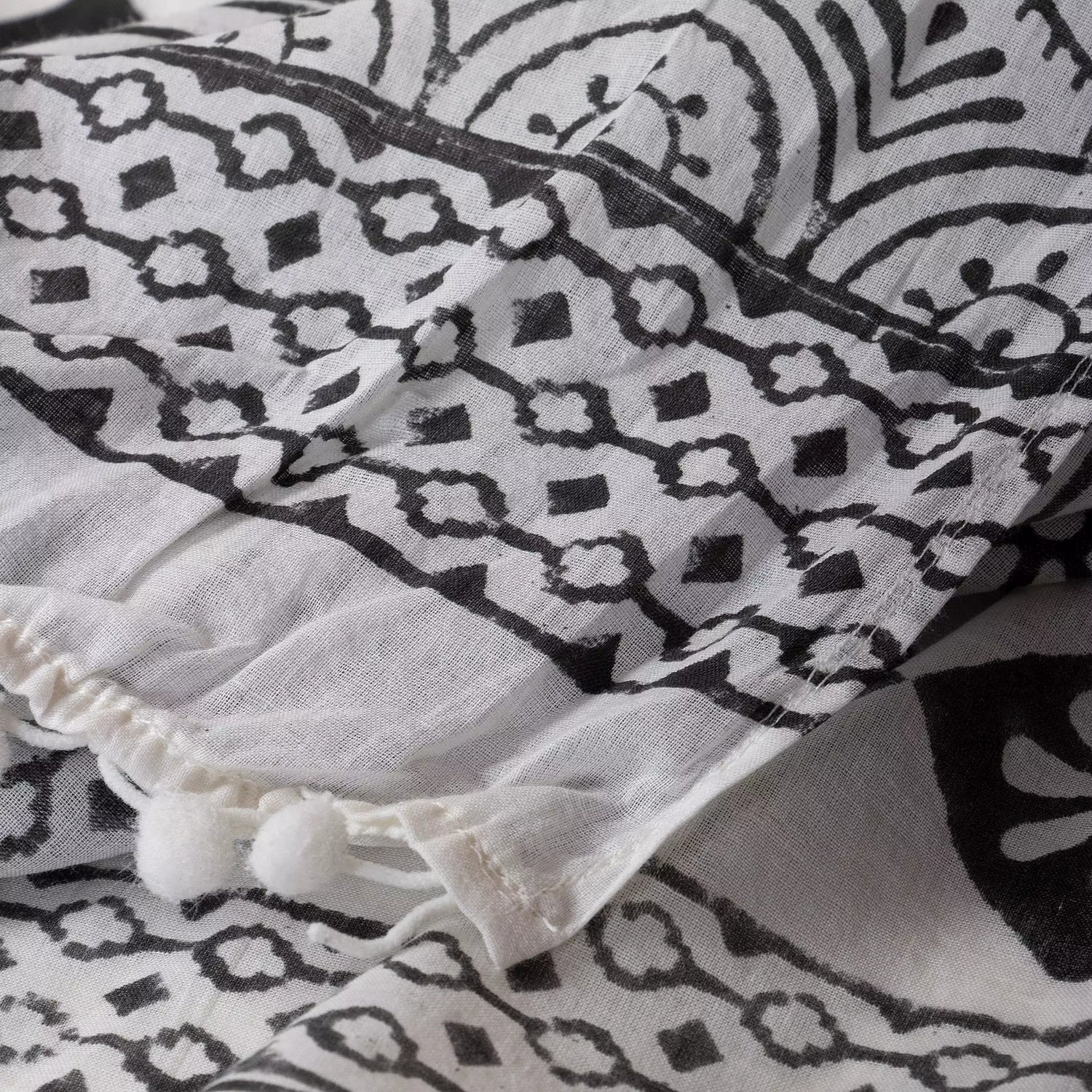 Floral Pure Cotton Hand Block Printed Duptatta For Women&