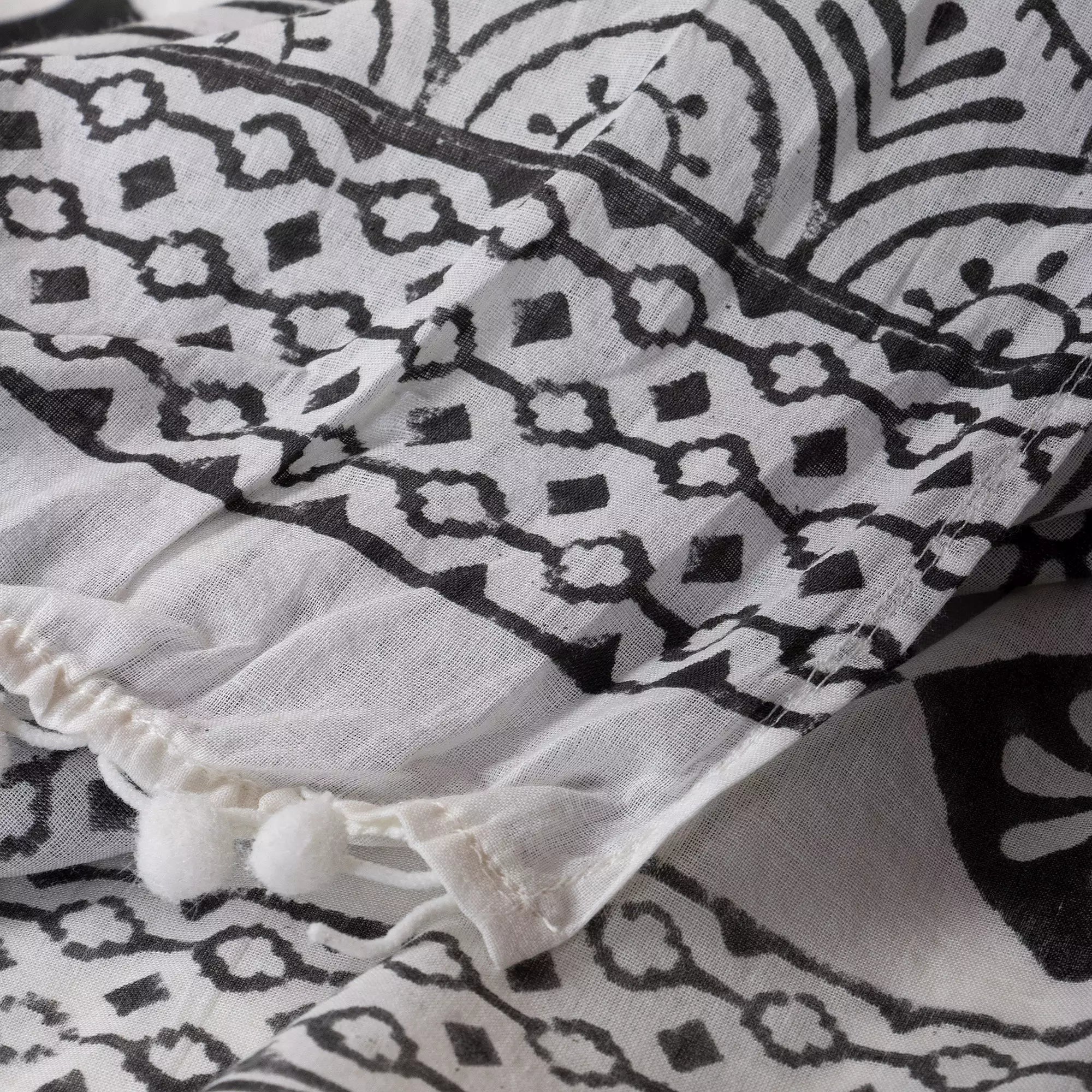 Floral Pure Cotton Hand Block Printed Duptatta For Women&