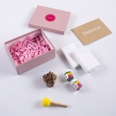 Floral Wooden Block Fabric Printing Kit