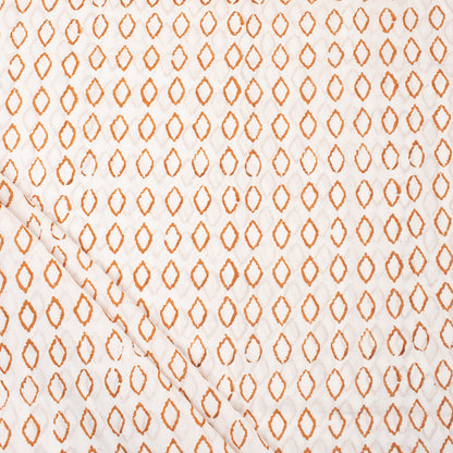 Geometrical Cotton Hand Block Print Fabric