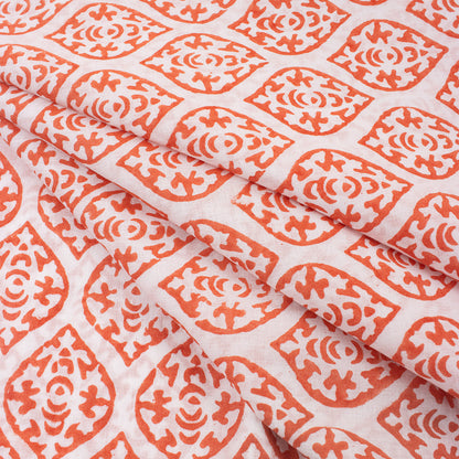 Geometrical Cotton Running Fabric For Summer Dress