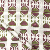 Geometrical Hand Block Print Cotton Fabric