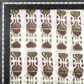 Geometrical Hand Block Print Cotton Fabric