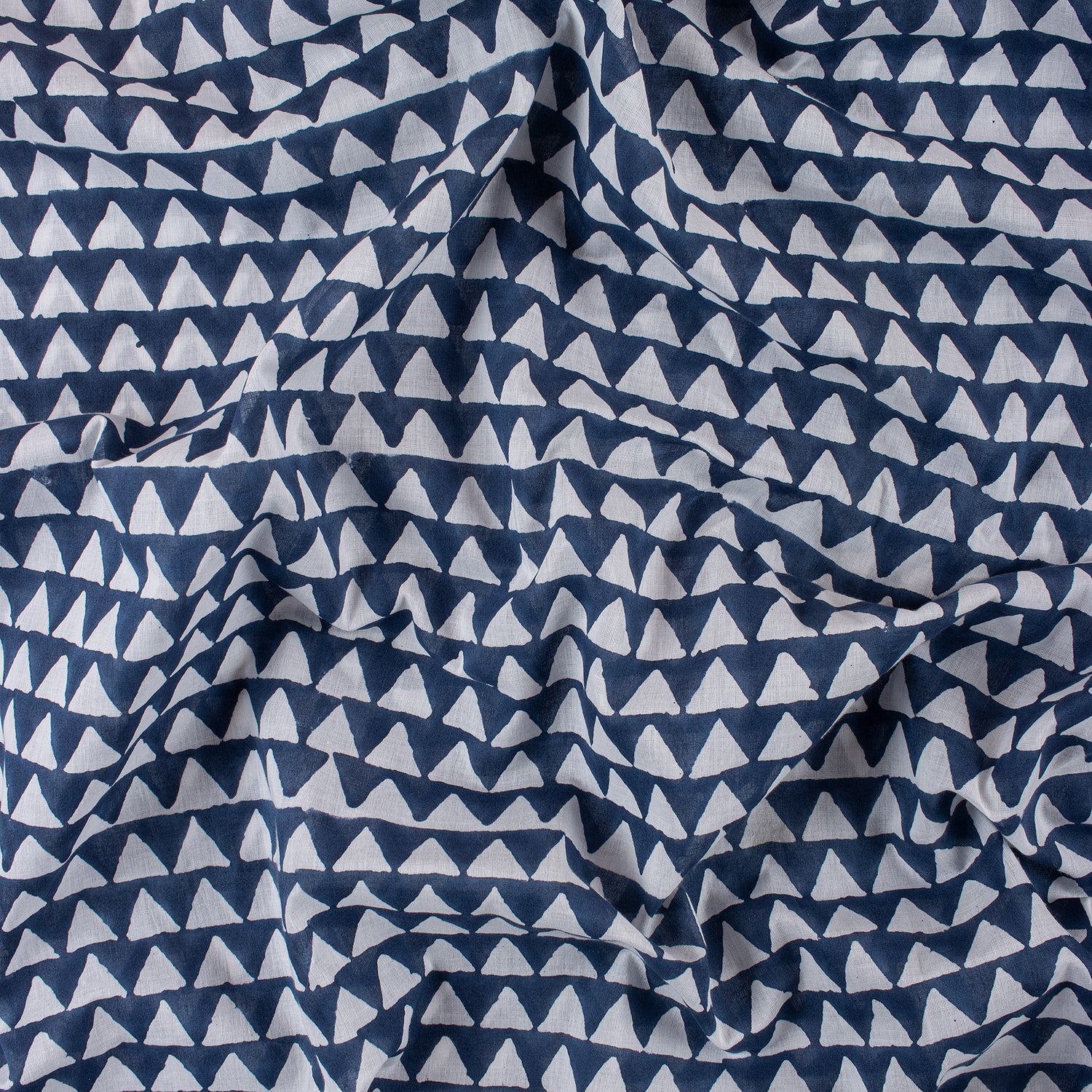 Geometrical Handcrafted Block Print Fabric Material