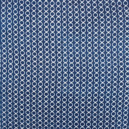 Geometrical Printed Indigo Fabric By The Yard